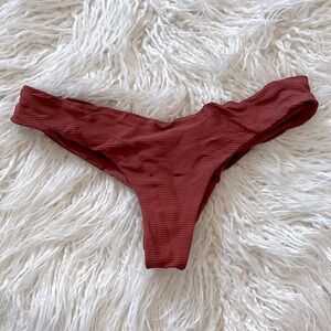 Red floral Boys + Arrows bikini bottom, XS